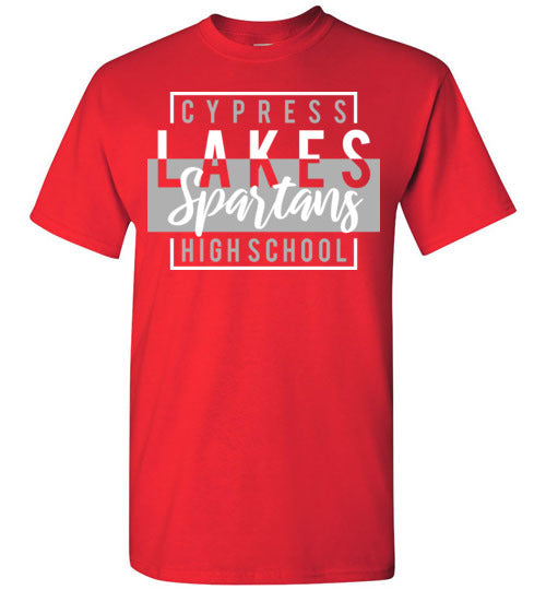 Cypress Lakes High School Spartans Red Unisex T-shirt 05