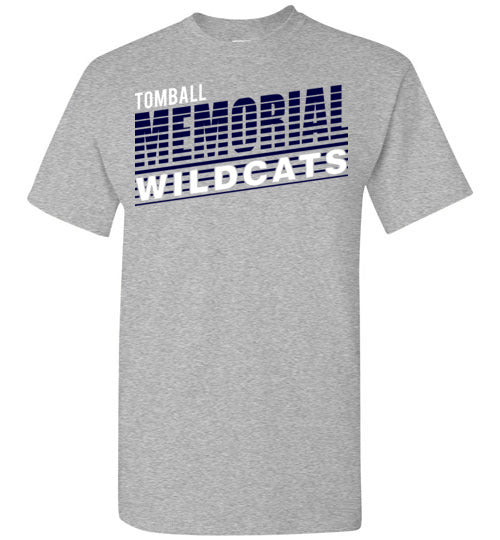 Tomball Memorial High School Wildcats Sports Grey Unisex T-shirt 32