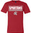Cypress Lakes Spartans Premium Red T-shirt - Design 49