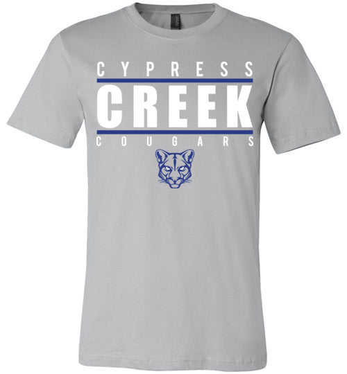 Cypress Creek Cougars Premium Silver T-shirt - Design 07