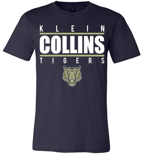 Klein Collins Tigers Premium Navy T-shirt - Design 07