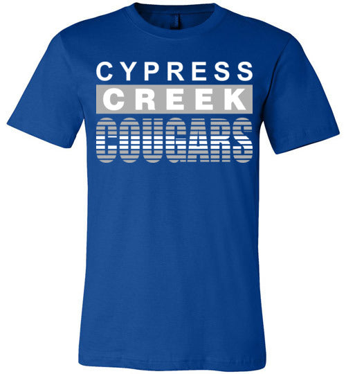 Cypress Creek Cougars Premium Royal T-shirt - Design 35