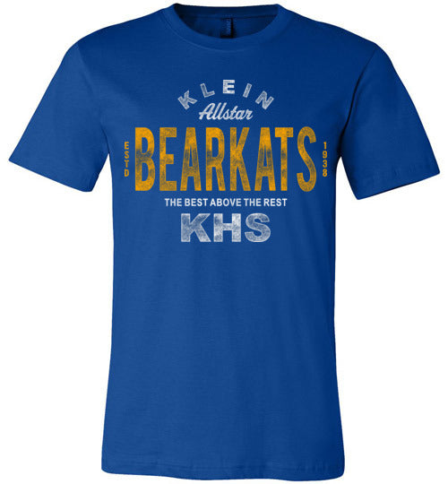 Klein Bearkats Premium Royal Blue T-shirt - Design 40