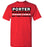 Porter High School Spartans Red Unisex T-shirt 35