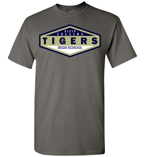 Klein Collins High School Tigers Charcoal Unisex T-shirt 09