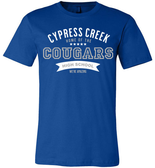 Cypress Creek Cougars Premium Royal T-shirt - Design 96