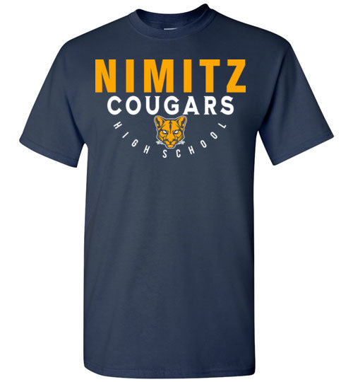 Nimitz High School Cougars Navy Unisex T-shirt 12