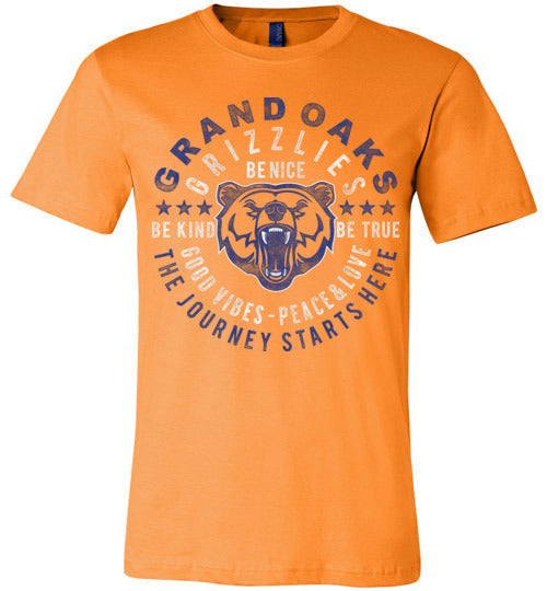 Grand Oaks Grizzlies Premium Orange T-shirt - Design 16