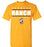 Cypress Ranch High School Mustangs Gold Unisex T-shirt 07