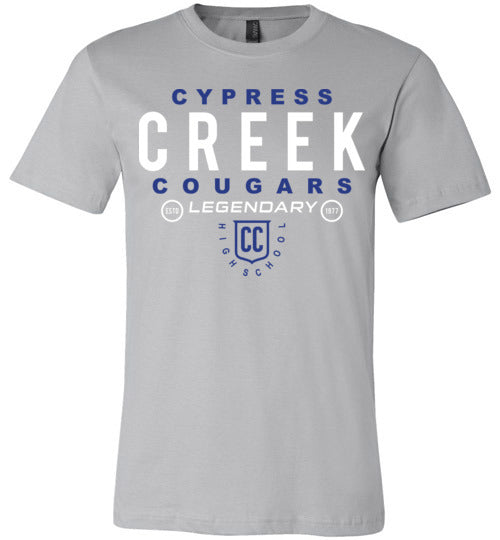 Cypress Creek Cougars Premium Silver T-shirt - Design 03