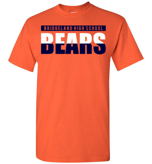 Bridgeland High School Bears Orange Unisex T-shirt 25