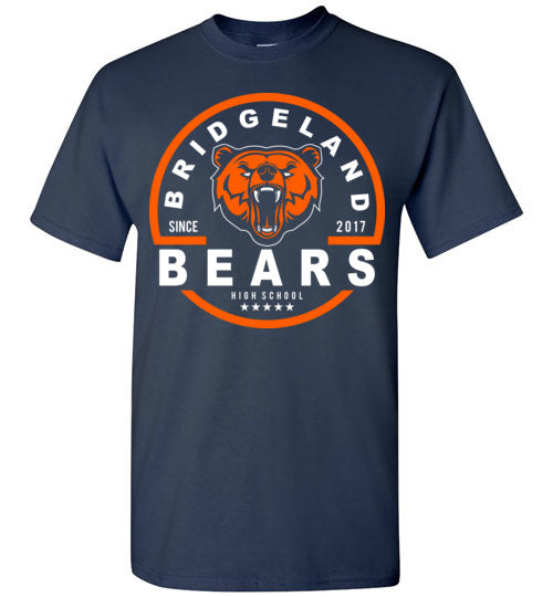 Bridgeland High School Bears Navy Unisex T-shirt 04