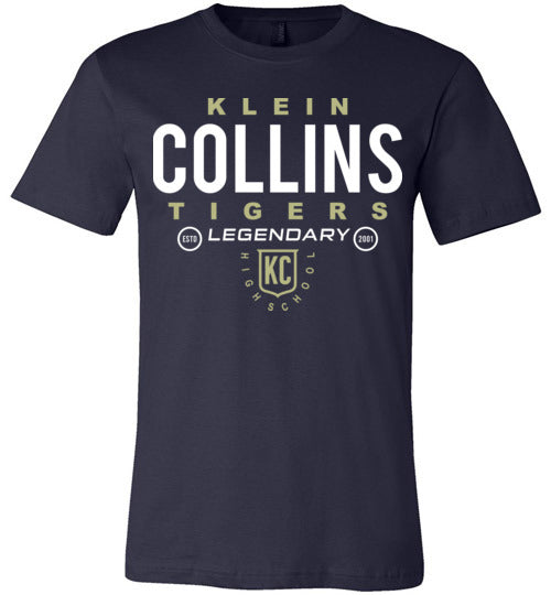 Klein Collins Tigers Premium Navy T-shirt - Design 03