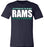 Cypress Ridge Rams Premium Navy T-shirt - Design 98