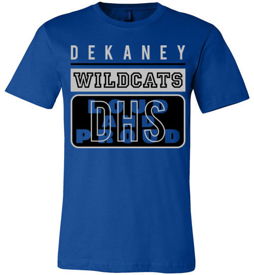 Dekaney Wildcats Premium Royal Blue T-shirt - Design 86