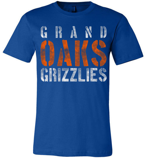 Grand Oaks Grizzlies Premium Royal T-shirt - Design 17