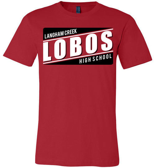 Langham Creek Lobos Premium Red T-shirt - Design 84