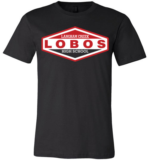 Langham Creek Lobos Premium Black T-shirt - Design 09