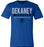 Dekaney Wildcats Premium Royal Blue T-shirt - Design 03