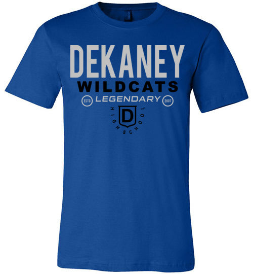 Dekaney Wildcats Premium Royal Blue T-shirt - Design 03