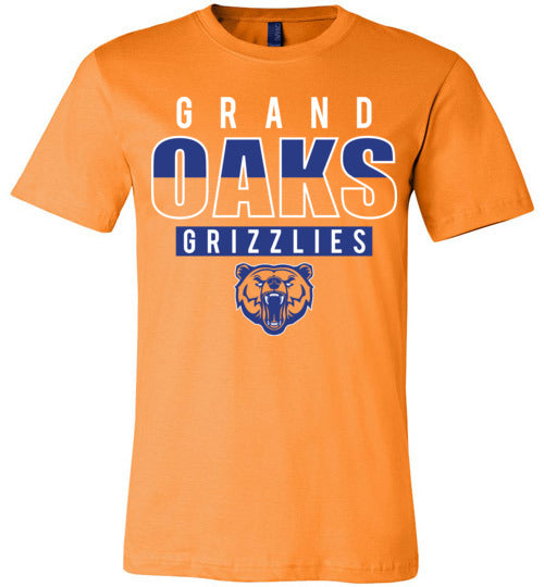 Grand Oaks Grizzlies Premium Orange T-shirt - Design 23