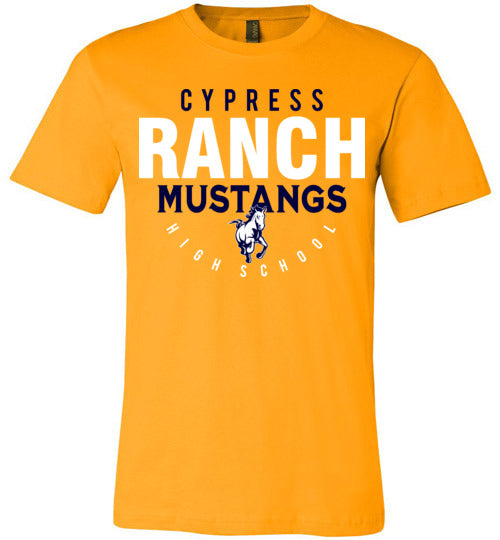 Cypress Ranch Mustangs Premium Gold T-shirt - Design 12