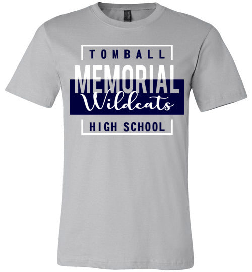 Tomball Memorial Wildcats Premium Silver T-shirt - Design 05