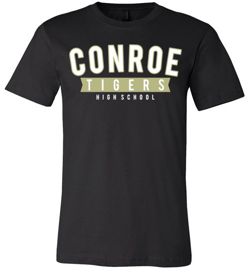 Conroe Tigers Premium Black T-shirt - Design 21