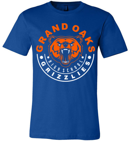 Grand Oaks Grizzlies Premium Royal T-shirt - Design 19