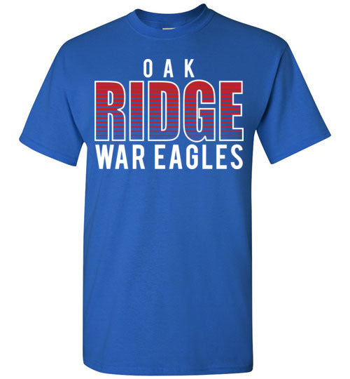 Oak Ridge High School War Eagles Royal Blue Unisex T-shirt 24