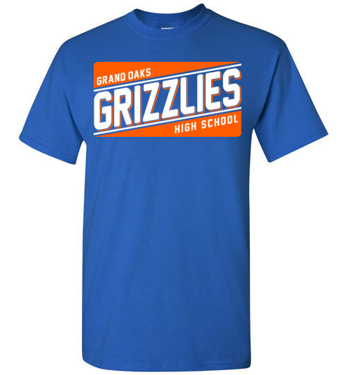 Grand Oaks High School Grizzlies Royal Blue Unisex T-shirt 84