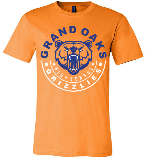 Grand Oaks Grizzlies Premium Orange T-shirt - Design 19