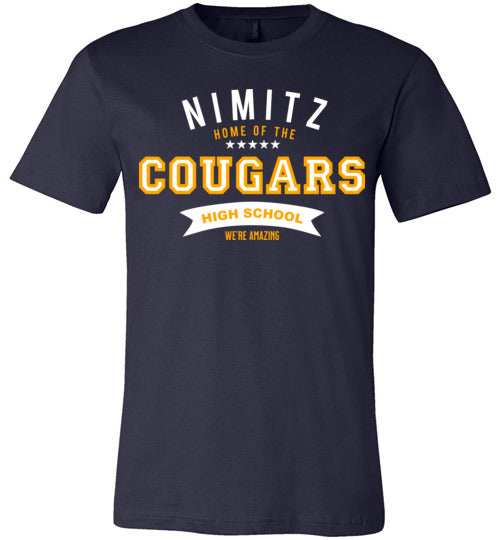 Nimitz Cougars Premium Navy T-shirt - Design 96