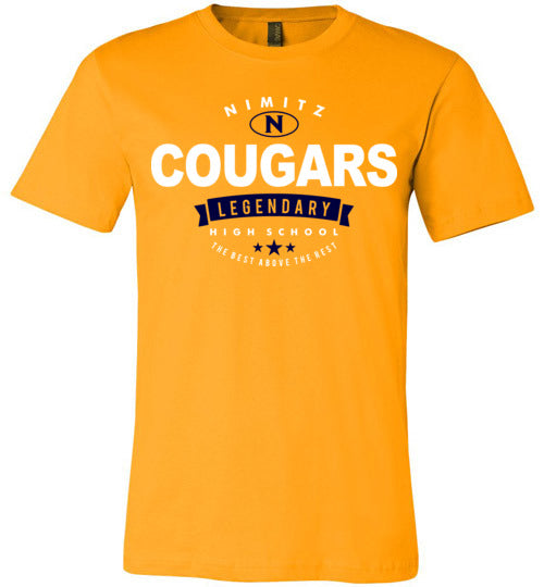 Nimitz Cougars Premium Gold T-shirt - Design 44