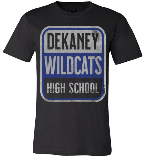 Dekaney Wildcats Premium Black T-shirt - Design 01