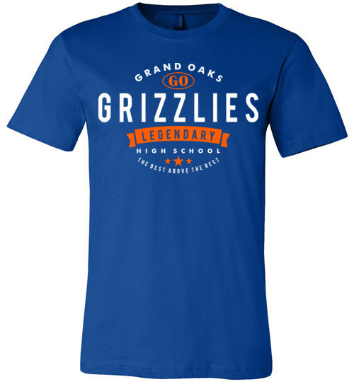 Grand Oaks Grizzlies Premium Royal T-shirt - Design 44