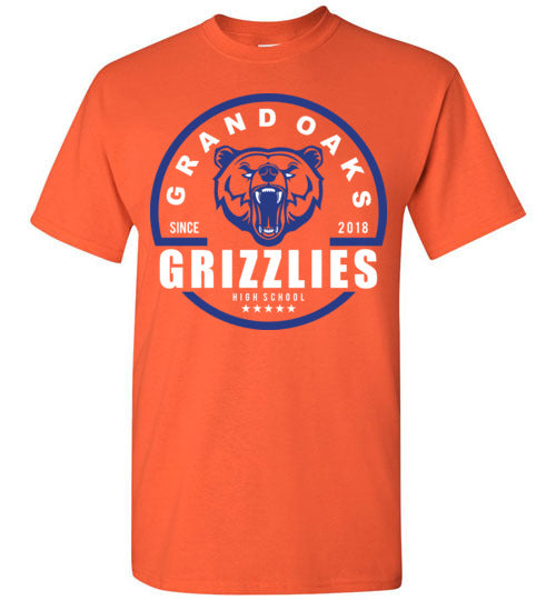 Grand Oaks High School Grizzlies Orange Unisex T-shirt 04