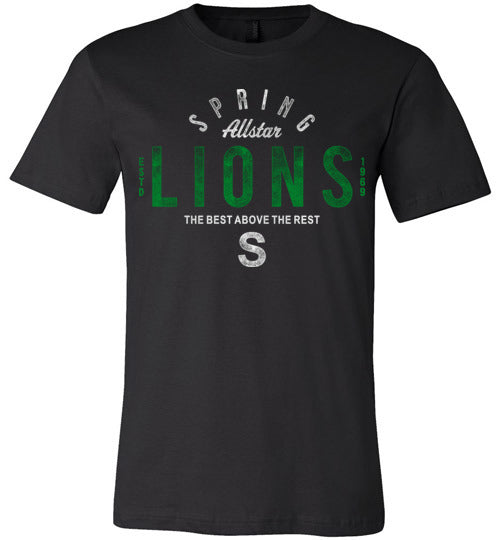 Spring Lions Premium Black T-shirt - Design 40