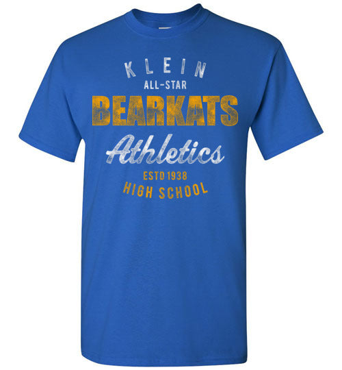 Klein High School Bearkats Royal Blue Unisex T-shirt 34