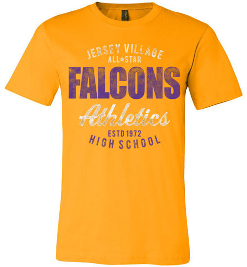 Jersey Village Falcons Premium Gold T-shirt - Design 34