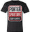 Porter Spartans Premium Black T-shirt - Design 01