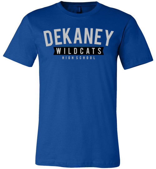 Dekaney Wildcats Premium Royal Blue T-shirt - Design 21