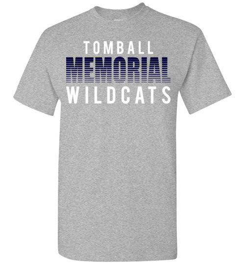 Tomball Memorial High School Wildcats Sports Grey Unisex T-shirt 24