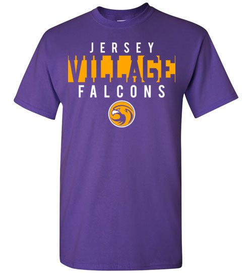 Jersey Village High School Falcons Purple Unisex T-shirt 06