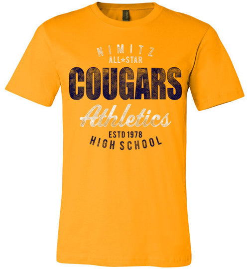 Nimitz Cougars Premium Gold T-shirt - Design 34