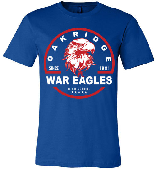 Oak Ridge War Eagles Premium Royal T-shirt - Design 04