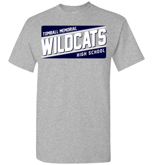 Tomball Memorial High School Wildcats Sports Grey Unisex T-shirt 84