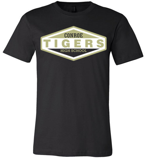 Conroe Tigers Premium Black T-shirt - Design 09