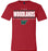 The Woodlands Highlanders Premium Red T-shirt - Design 07