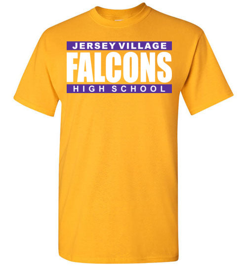 Jersey Village High School Falcons Gold Unisex T-shirt 98